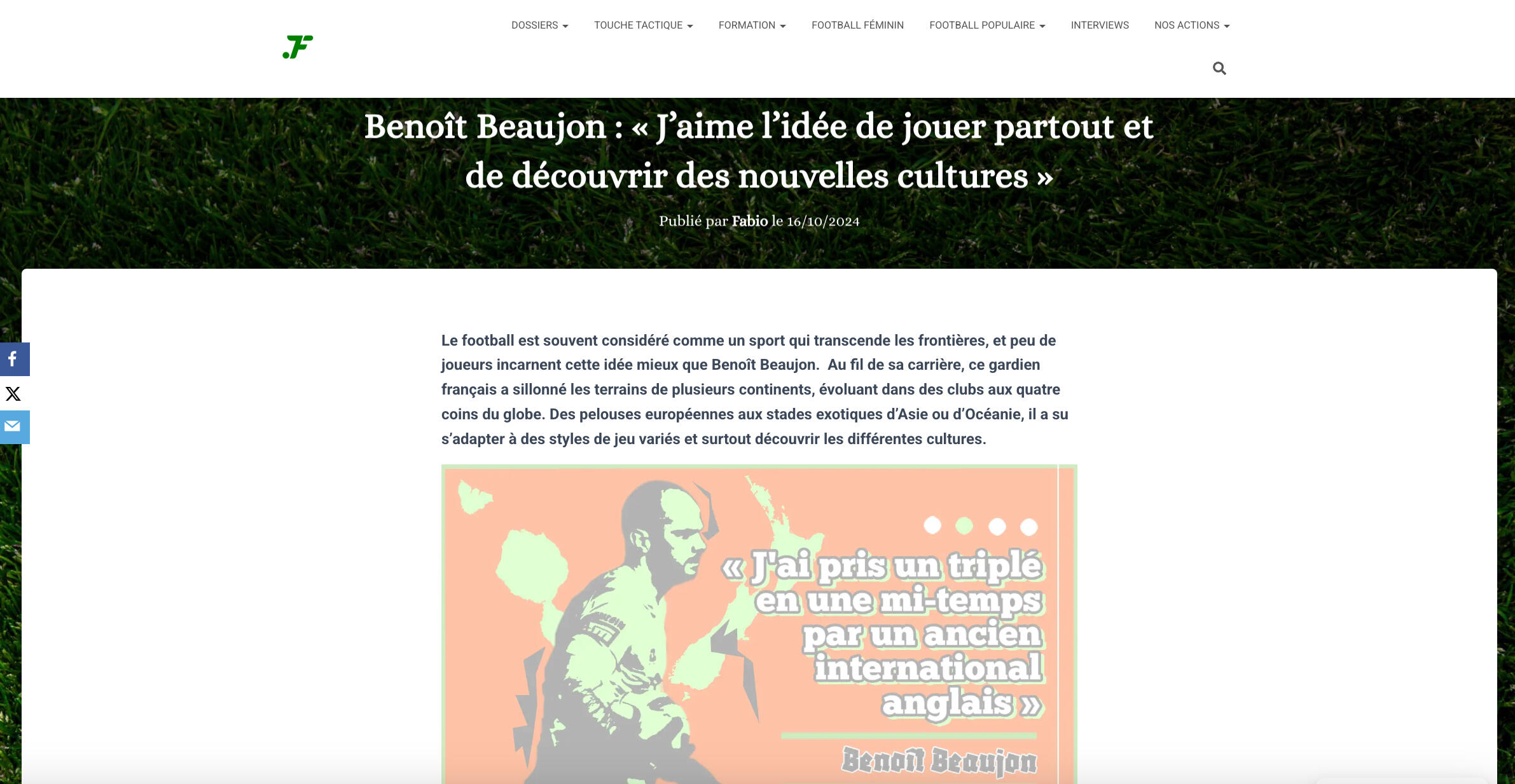 Fausse Touche - Benoît Beaujeon : "J'aime l'idée de jouer partout et de découvrir de nouvelles cultures"